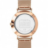 Coach Charles Black Dial Rose Gold Mesh Bracelet Watch for Men - 14602552