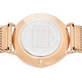 Coach Charles Black Dial Rose Gold Mesh Bracelet Watch for Men - 14602552