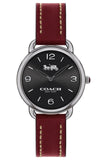 Coach Delancey Black Dial Brown Leather Strap Watch for Women - 14502792
