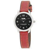 Coach Delancey Black Dial Brown Leather Strap Watch for Women - 14502792