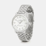 Coach Delancey Classic White Dial Silver Steel Strap Watch for Women - 14502260