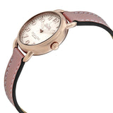 Coach Delancey Cream Dial Blush Pink Leather Strap Watch for Women - 14502750