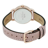 Coach Delancey Cream Dial Blush Pink Leather Strap Watch for Women - 14502750