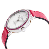 Coach Delancey White Dial Red Leather Strap Watch for Women - 14502879