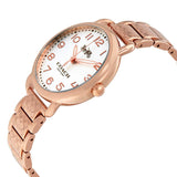 Coach Delancey White Dial Rose Gold Steel Strap Watch for Women - 14502497