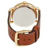 Coach Delancey White Dial Brown Leather Strap Watch for Women - 14502715