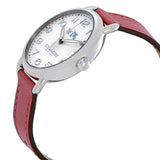 Coach Delancey White Dial Pink Leather Strap Watch for Women - 14502717