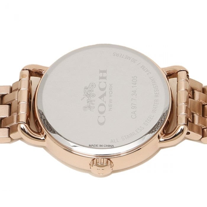Coach Delancey White Dial Rose Gold Steel Strap Watch for Women - 14502811