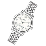 Coach Delancey White Dial Silver Steel Strap Watch for Women - 14502240