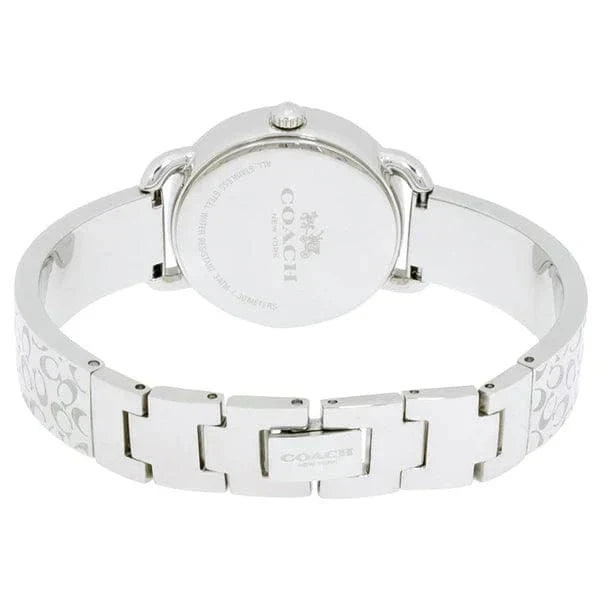 Coach Delancey White Dial Silver Steel Strap Watch for Women - 14502353
