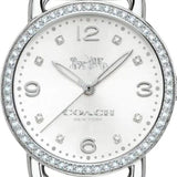 Coach Delancey White Dial Silver Steel Strap Watch for Women - 14502353