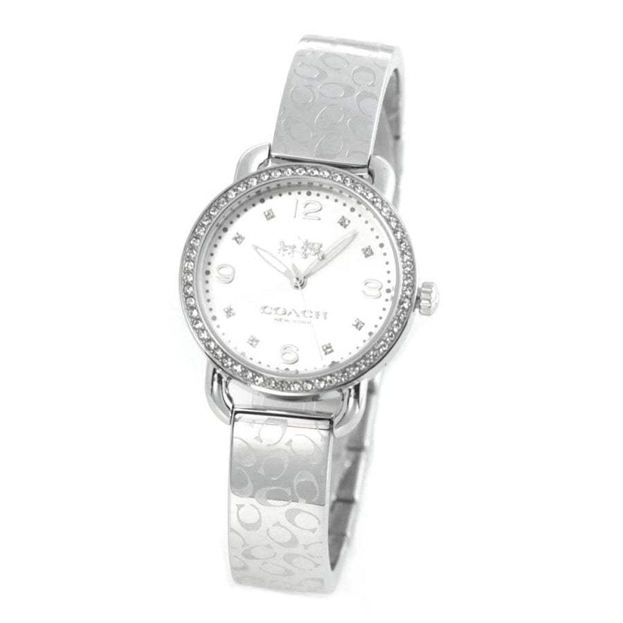 Coach Delancey White Dial Silver Steel Strap Watch for Women - 14502353