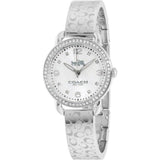 Coach Delancey White Dial Silver Steel Strap Watch for Women - 14502353