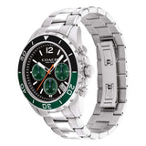 Coach Kent Green Dial Silver Steel Strap Watch for Men - 14602557