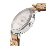 Coach Perry White Dial Brown Floral Leather Strap Watch for Women - 14502873