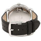 Coach Delancey White Dial Black Leather Strap Watch for Women - 14502714