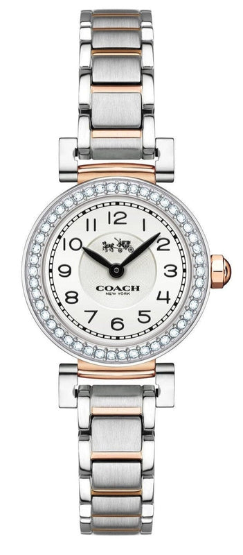 Coach Madison Crystals Silver Dial Two Tone Steel Strap Watch for Women - 14502404