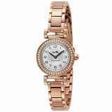 Coach Madison Crystals White Dial Rose Gold Steel Strap Watch For Women - 14502405