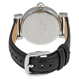 Coach Madison White Dial Black Leather Strap Watch for Women - 14502399