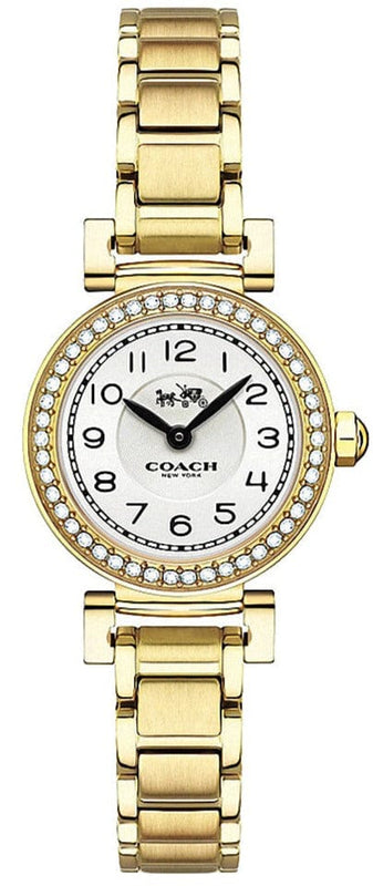 Coach Madison White Dial Gold Steel Strap Watch for Women - 14502403