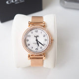 Coach Madison White Dial Rose Gold Mesh Bracelet Watch for Women - 14503398