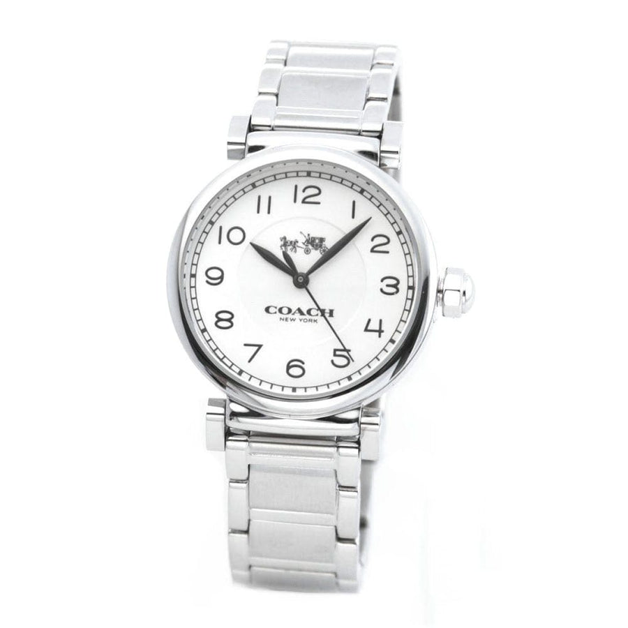 Coach Madison White Dial Silver Steel Strap Watch for Women - 14502394