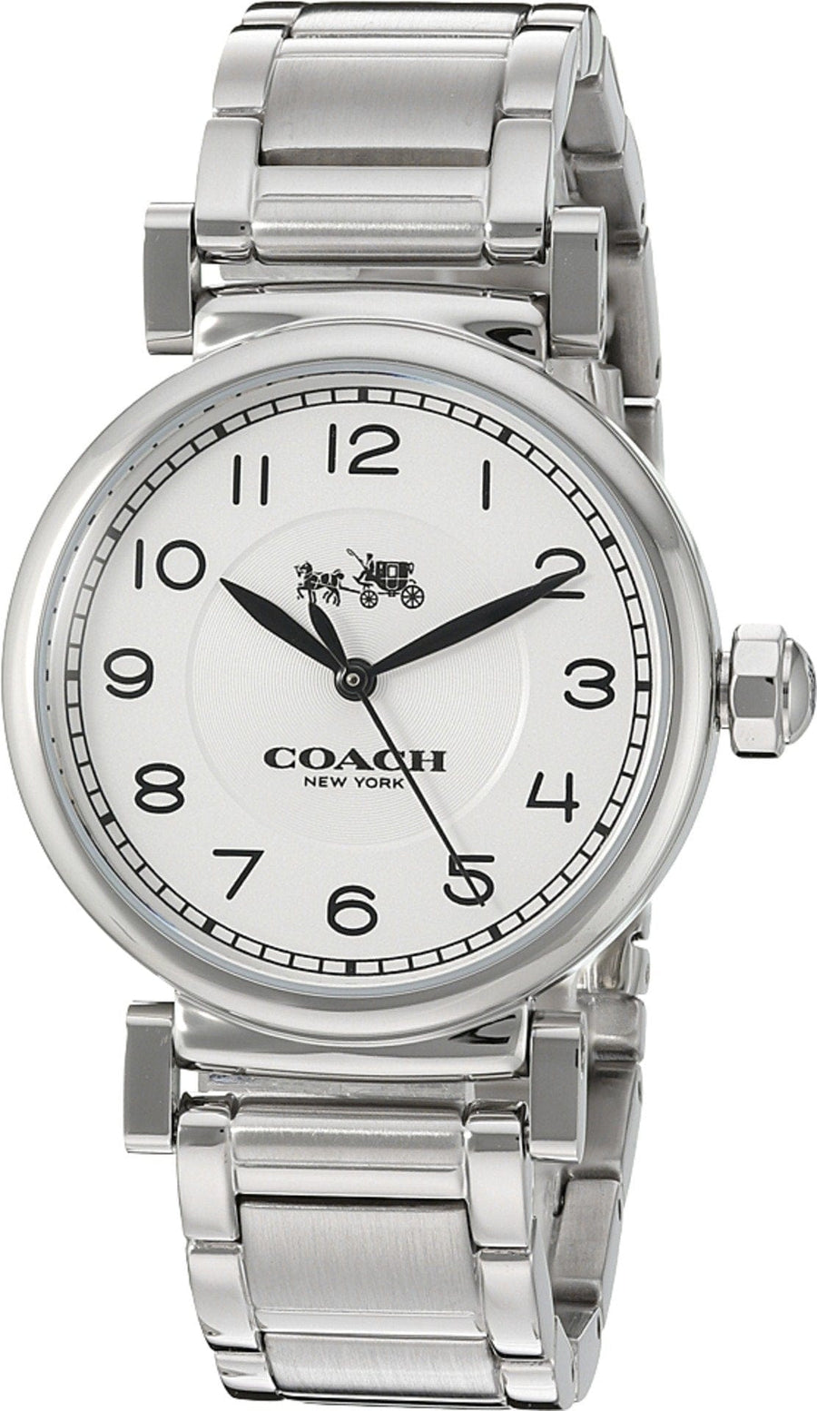 Coach Madison White Dial Silver Steel Strap Watch for Women - 14502394