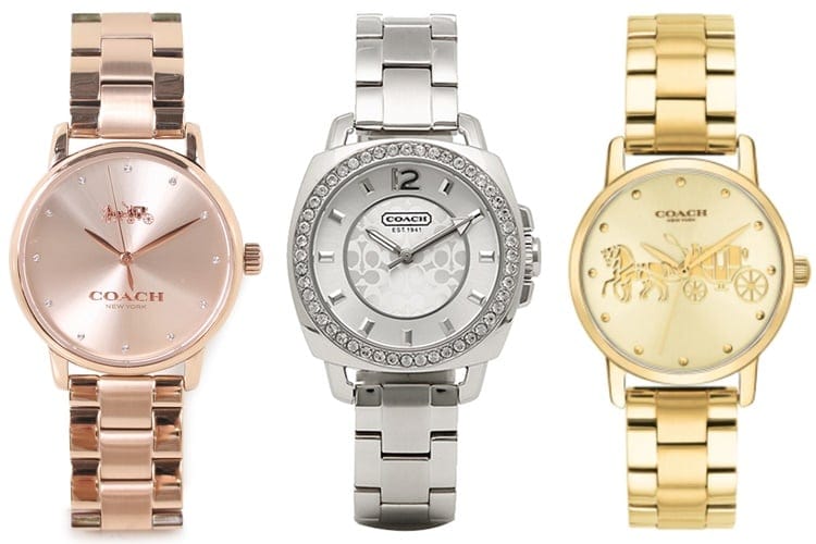 Coach Mini Boyfriend Diamonds Silver Dial Silver Steel Strap Watch for Women - 14501699