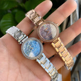 Coach Park Crystal Dial Rose Gold Steel Strap Watch for Women  - 14503226