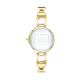 Coach Park Diamonds Gold Dial Gold Steel Strap Watch for Women - 14503171