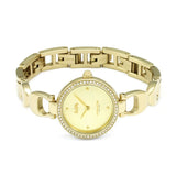 Coach Park Diamonds Gold Dial Gold Steel Strap Watch for Women - 14503171
