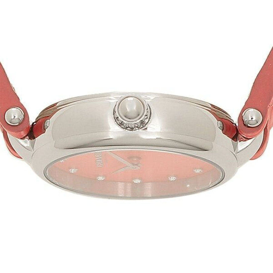 Coach Park Pink Dial Pink Leather Strap Watch for Women - 14503536