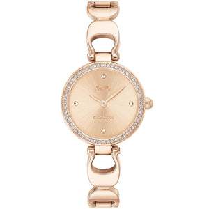 Coach Park Signature Rose Gold Dial Rose Gold Steel Strap Watch for Women - 14503172