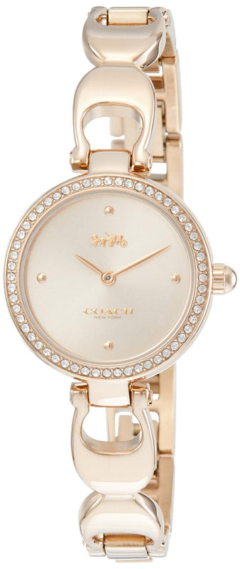 Coach Park Signature Rose Gold Dial Rose Gold Steel Strap Watch for Women - 14503172