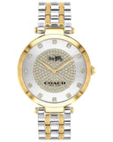 Coach Park Silver Dial Rose Gold Steel Strap Watch for Women - 14503735