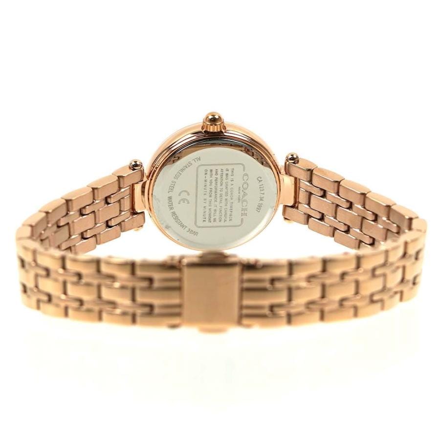 Coach Park Silver Dial Rose Gold Steel Strap Watch for Women - 14503736