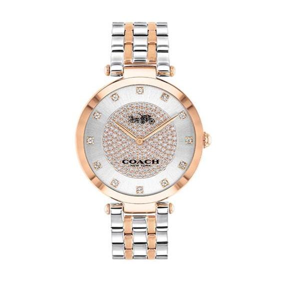 Coach Park Silver Dial Two Tone Steel Strap Watch for Women - 14503642