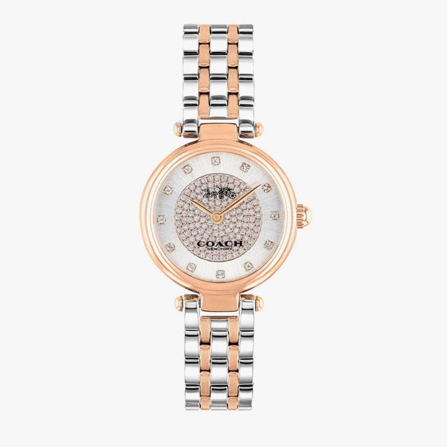 Coach Park Silver Dial Two Tone Steel Strap Watch for Women - 14503642