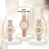 Coach Park Silver Dial Two Tone Steel Strap Watch for Women - 14503643