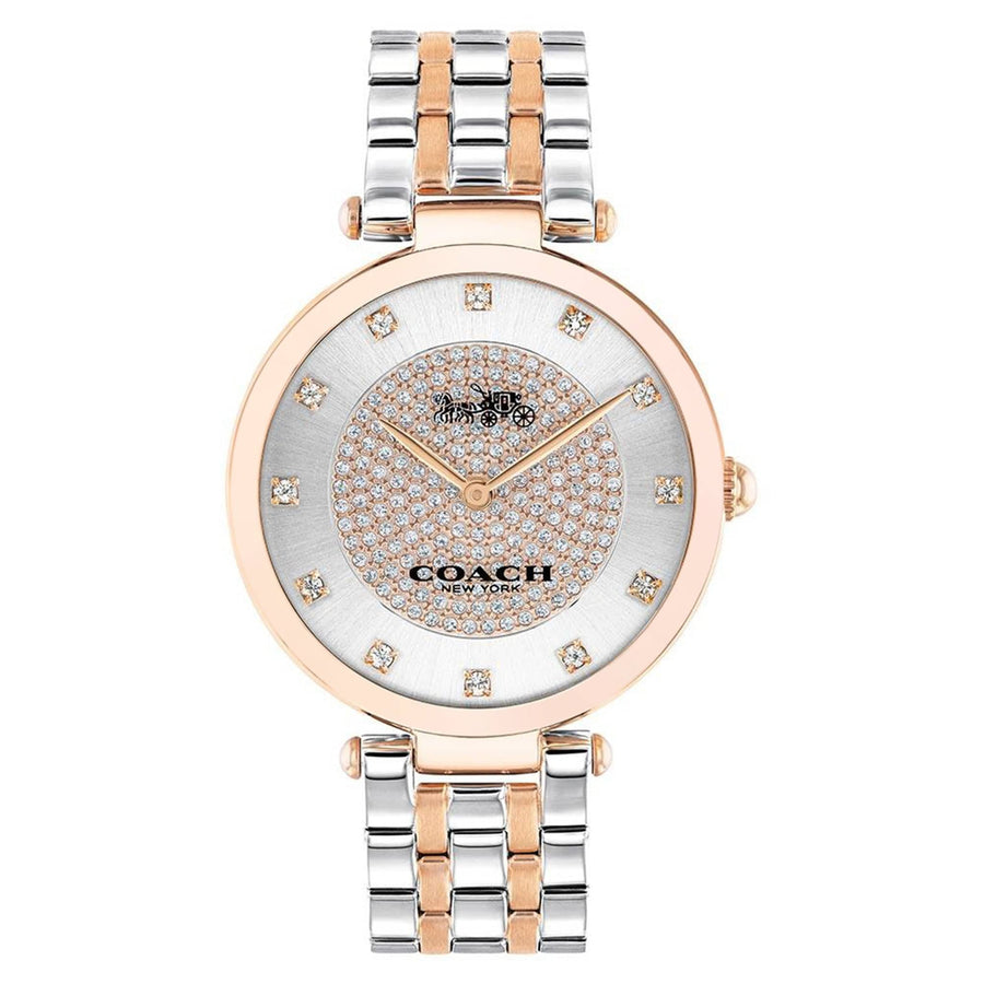 Coach Park Silver Dial Two Tone Steel Strap Watch for Women - 14503644