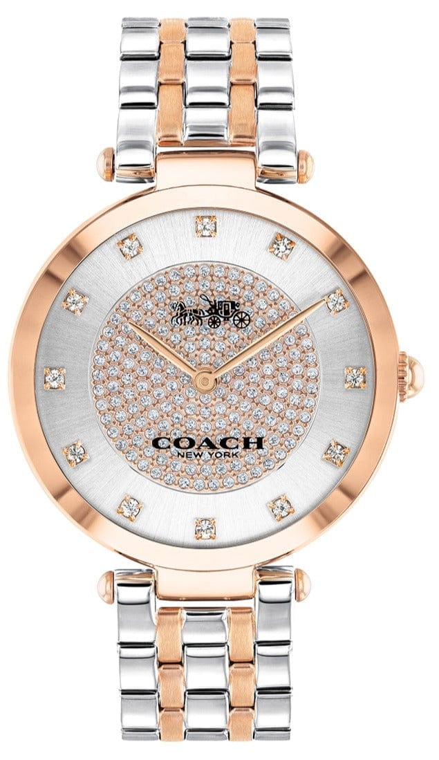 Coach Park Silver Dial Two Tone Steel Strap Watch for Women - 14503644