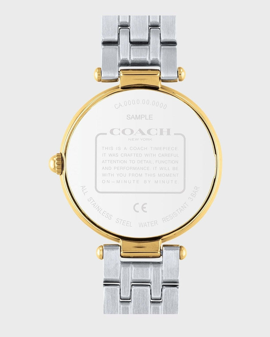 Coach Park Silver Dial Two Tone Steel Strap Watch for Women - 14503645