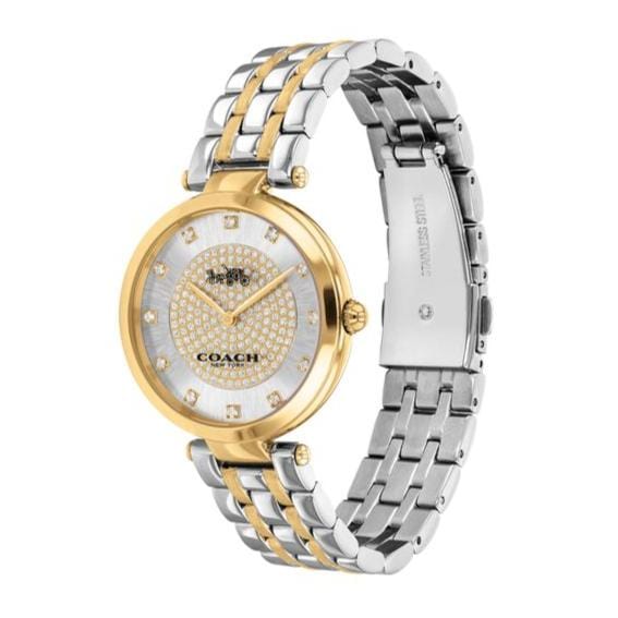 Coach Park Silver Dial Two Tone Steel Strap Watch for Women - 14503645