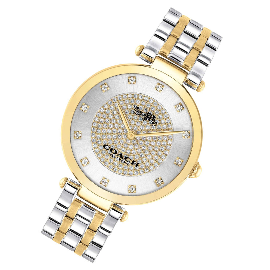 Coach Park Silver Dial Two Tone Steel Strap Watch for Women - 14503645