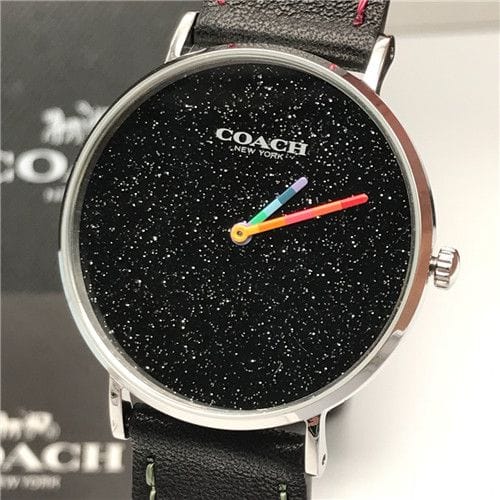 Coach Perry Black Dial Black Leather Strap Watch for Women - 14503033