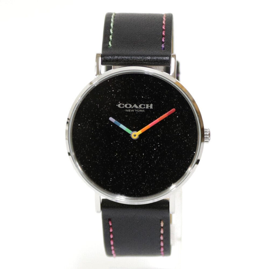 Coach Perry Black Dial Black Leather Strap Watch for Women - 14503033
