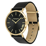 Coach Perry Black Dial Black Leather Strap Watch for Women - 14503333