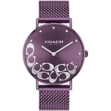 Coach Perry Purple Dial Purple Mesh Bracelet Watch for Women - 14503823