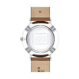 Coach Perry Silver Dial Brown Leather Strap Watch for Women - 14503120