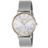 Coach Perry Silver Dial Silver Mesh Bracelet Watch for Women - 14503387